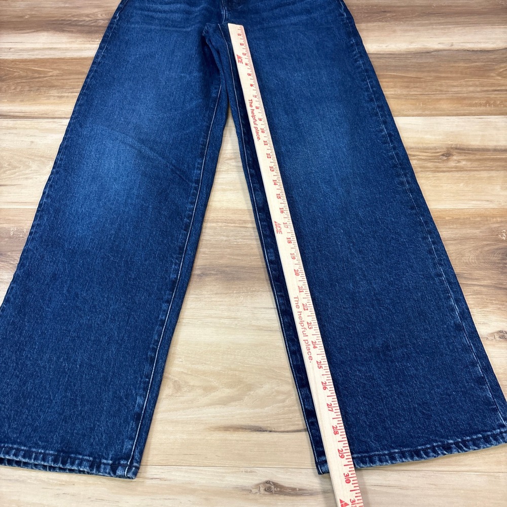 Madewell Perfect Vintage Wide Leg Jeans Women 24 Minimalist Denim Dark DM7893 - Picture 7 of 10